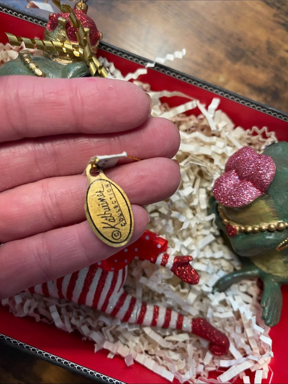 Katherines Collection festive frog